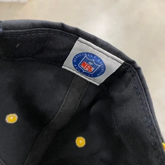 Vintage NFL 90s Pittsburgh Steelers Twill SnapBack Hat Twins Enterprise - Picture 6 of 6